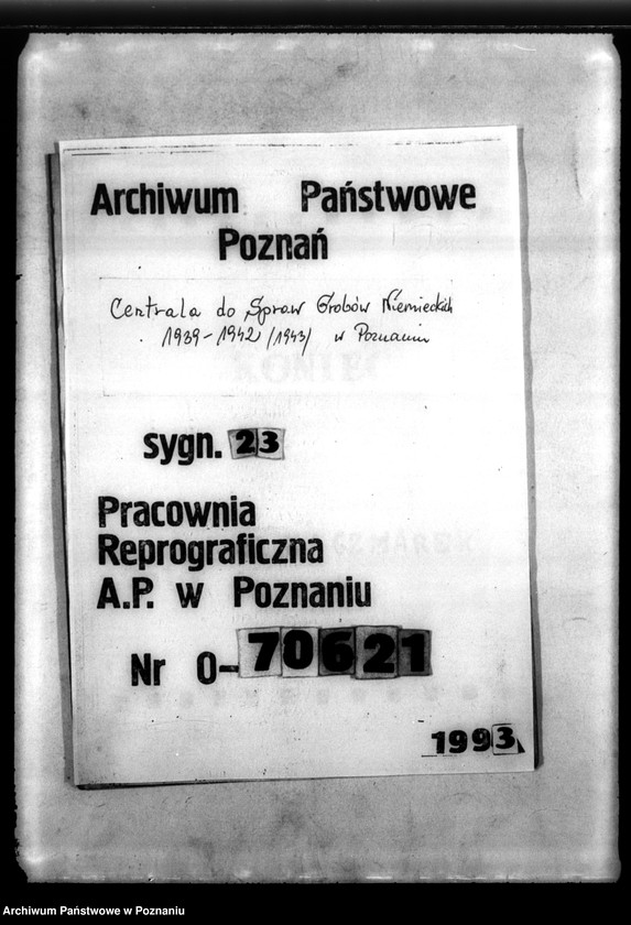 Obraz 12 z jednostki "Überlassung des Forts IX a, w Poznaniu na rzecz Centrali"