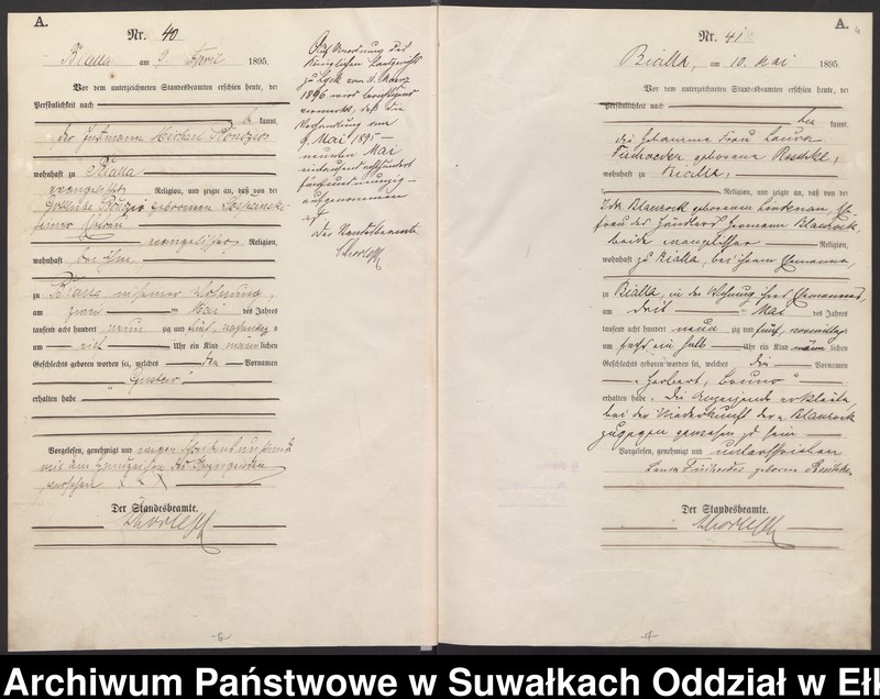 image.from.unit.number "[Geburts-Haupt-Register des Königlichen Preussischen Standes-Amtes Bialla Kreis Johannisburg]"