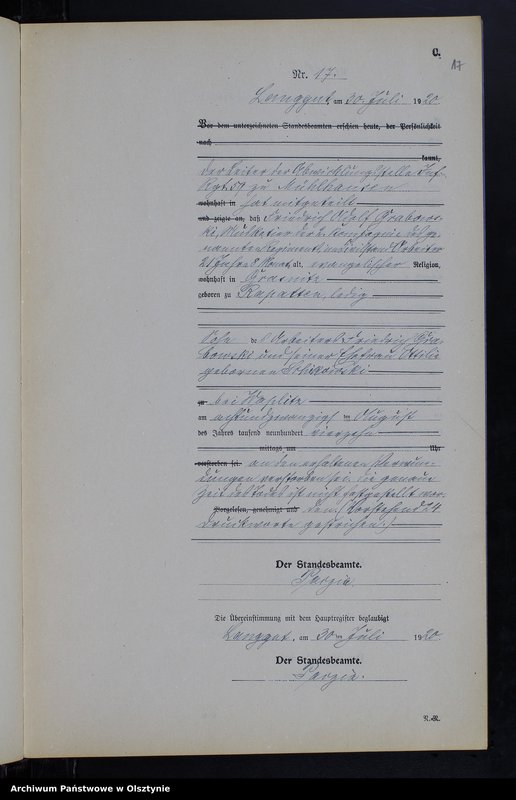 image.from.unit.number "Sterbe-Neben-Register Nr 1 - 23"