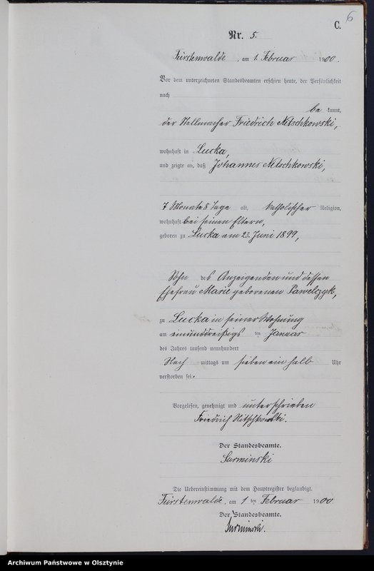 image.from.unit.number "Sterbe-Neben-Register Nr 1 - 69"