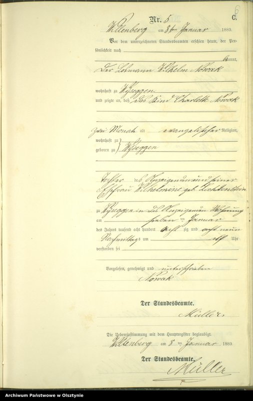 image.from.unit.number "Sterbe-Neben-Register Nr 1 - 174"