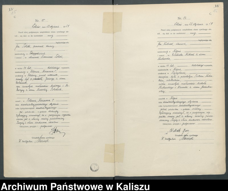 Obraz 12 z jednostki "[Księga zgonów]"