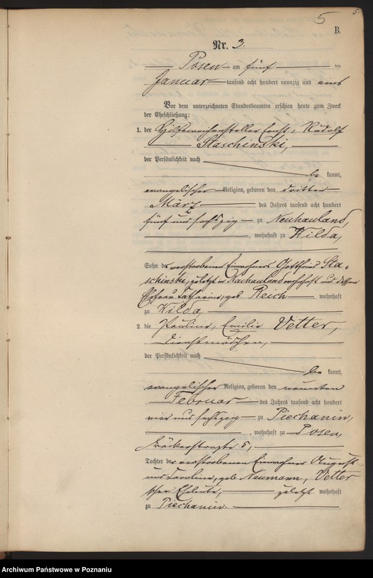 Obraz 8 z jednostki "Księga małżeństw t. I"