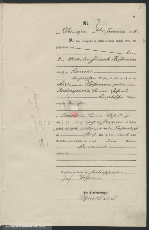 image.from.unit.number "Księga aktów urodzenia"