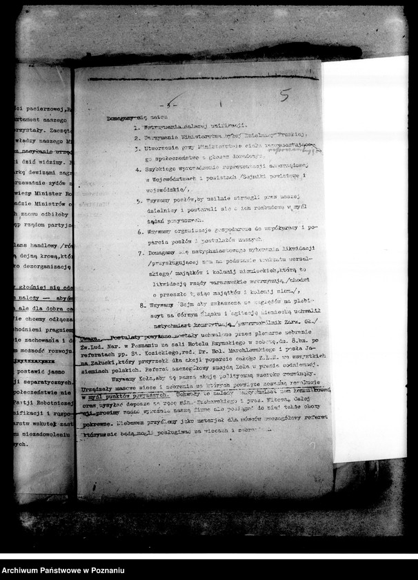 Obraz 9 z jednostki "Okólniki, programy działania, sprawy personalne wycinki prasowe"