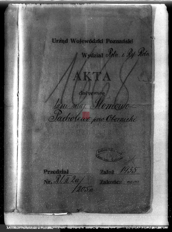 Obraz 4 z jednostki "Las majętność Słomowo-Pacholewo powiat obornicki"