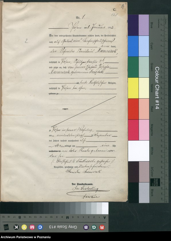 Obraz 3 z jednostki "Księga miejscowa zgonów tom I [Rejestr główny zgonów]"