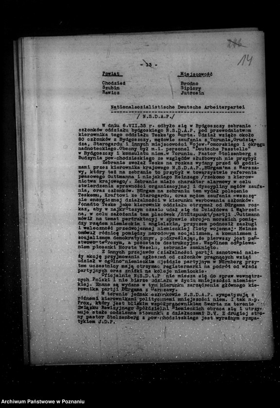 Obraz 18 z jednostki "Sprawozdania z życia mniejszości narodowych za okres od lipca do grudnia 1935 r."