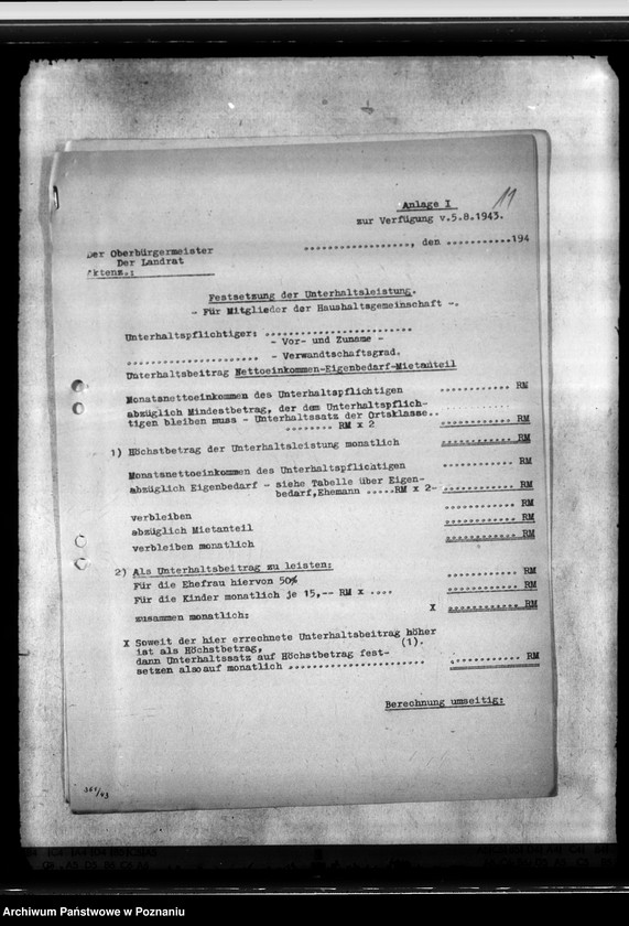 Obraz 15 z jednostki "Räumungs - Familienunterhalt. Allgemeines"