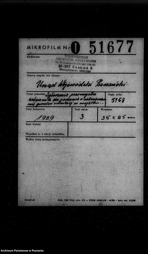 Obraz 2 z jednostki "/Zgłoszenie przemysłu; załącznik do podania o zatwierdzenie gorzelni rolniczej w majątku O. Hantelmanna w Rokietnicy/"