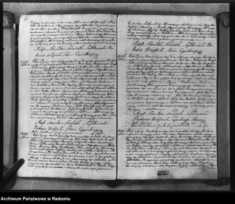 image.from.unit.number "Akta urzędnika stanu cywilnego gminy Szydłowiec z roku 1811"