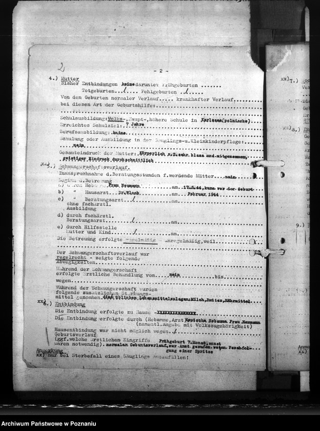 Obraz 6 z jednostki "Ermittelung zum Sterbefall von Säuglingen"