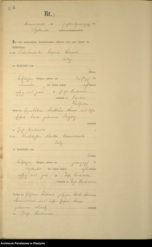 image.from.unit.number "Heiraths-Haupt-Register Nr 1 - 19"