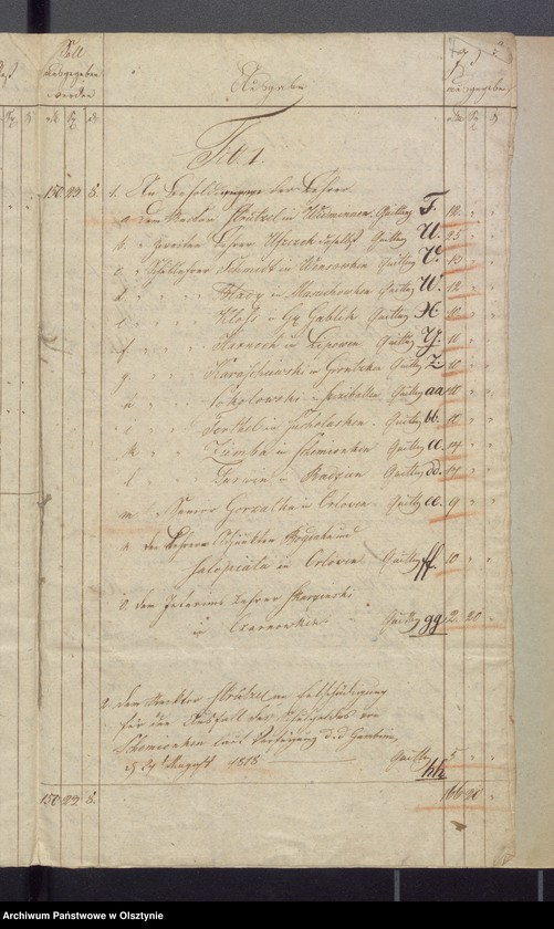 image.from.unit.number "Schul-Kassen Rechnung des Kirchspiels Widminnen"