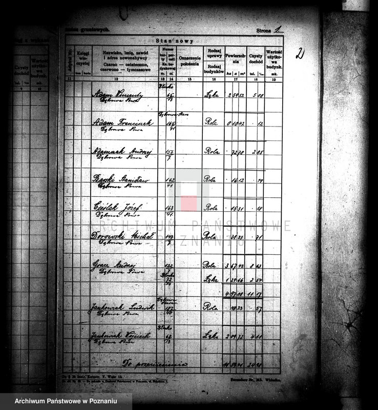 Obraz 6 z jednostki "Wykaz nabywców i powierzchni parcelacji majątku Gościeszyn powiatu wolsztyńskiego"