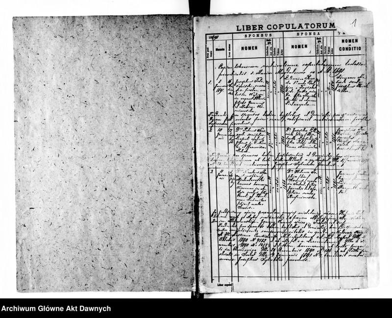 image.from.unit.number "Parafia: Lwów, parafia św. Marii Magdaleny. Dekanat: Lwów. Księga metrykalna urodzeń, ślubów i zgonów dla całej parafii."