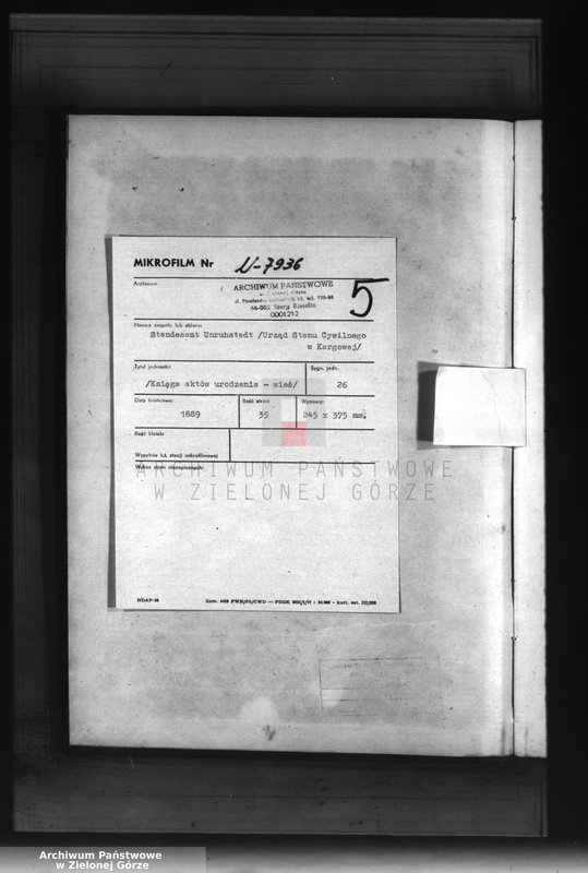 Obraz 3 z jednostki "[Księga aktów urodzenia]"
