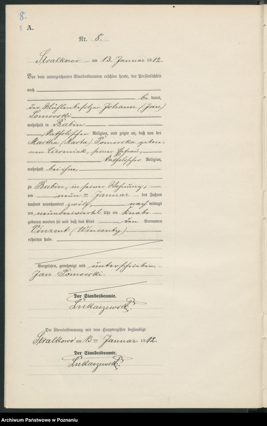 Obraz 11 z jednostki "Geburts-Neben-Register"