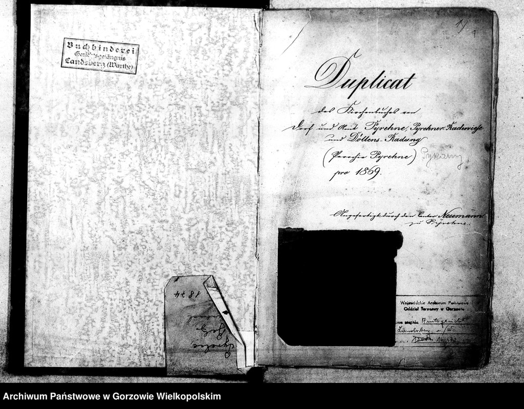 image.from.unit.number "Duplikate der Kirchenbücher von Pyrehne: Pyrehne (Pyrzany), Pyrehner Radewiese, Döllensradung (Nowiny Wielkie), Fichtwerder (Świerkocin), Hopfenbruch (Chmieliniec), Balz (Białcz), Kleinheide (Pszczelnik)"