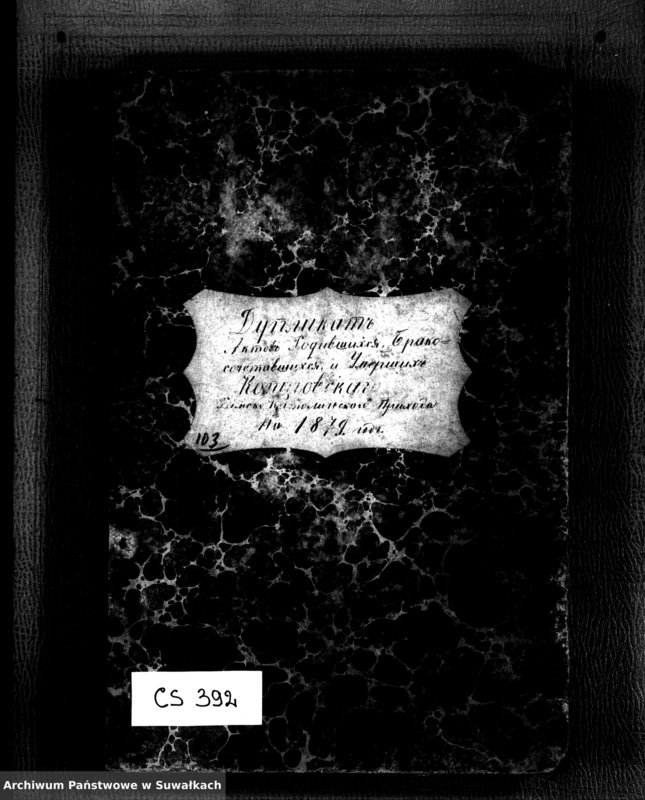 image.from.unit.number "Duplikat Aktov Rodivšichsja Brakosočemavšichsja i Umeršich Kopciovskago Rymsko-Katoličeskago Prichoda na 1879 god"