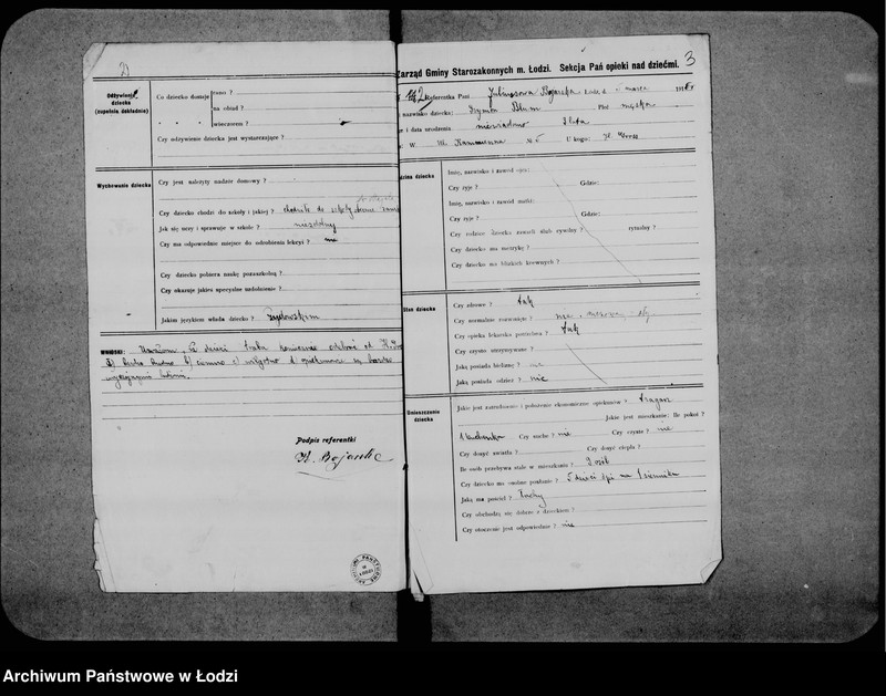 Obraz 6 z jednostki "Kwestionariusze sekcji pań"