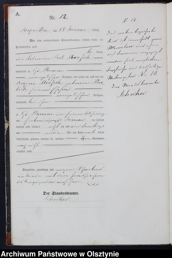 image.from.unit.number "Geburts-Haupt-Register Nr 1 - 74"