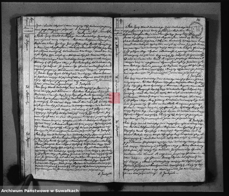 Obraz 17 z jednostki "Akta Urodzenia Gminy Filipowskiey od d. 1 Stycznia do dn. 31 Grudnia 1820 r."