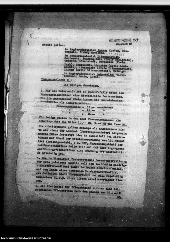 Obraz 8 z jednostki "Unterstützung an Stelle von Sozialversicherung für Polen. Erlass des Reichsarbeitsministeriums vom 26. 8. 1942 "Polenstatut"."