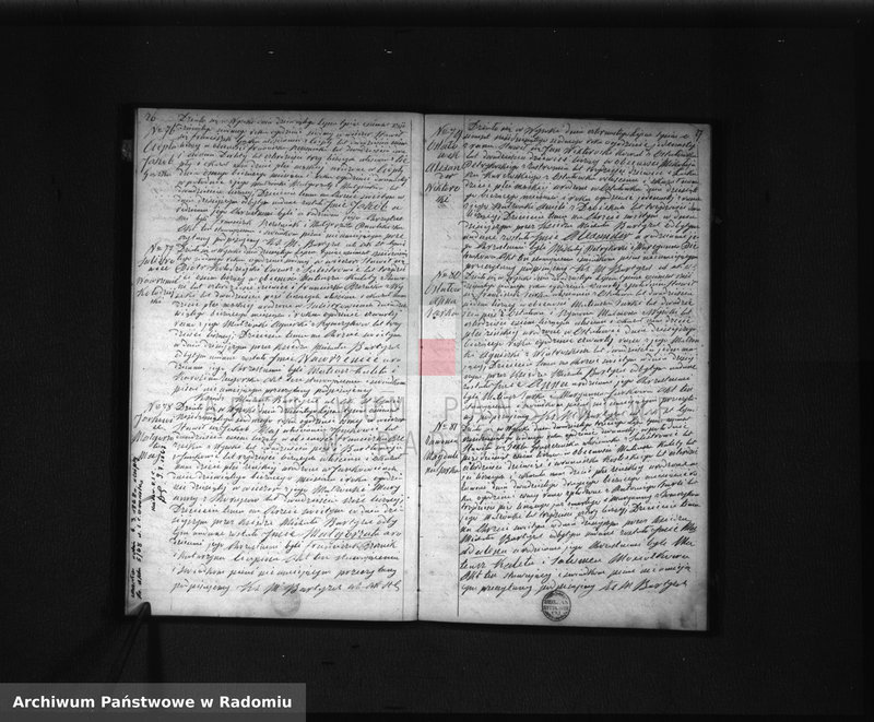 image.from.unit.number "Duplikat akt Urodzonych, Zaślubionych i Zmarłych Parafij Wysoka spisanych za rok 1867"