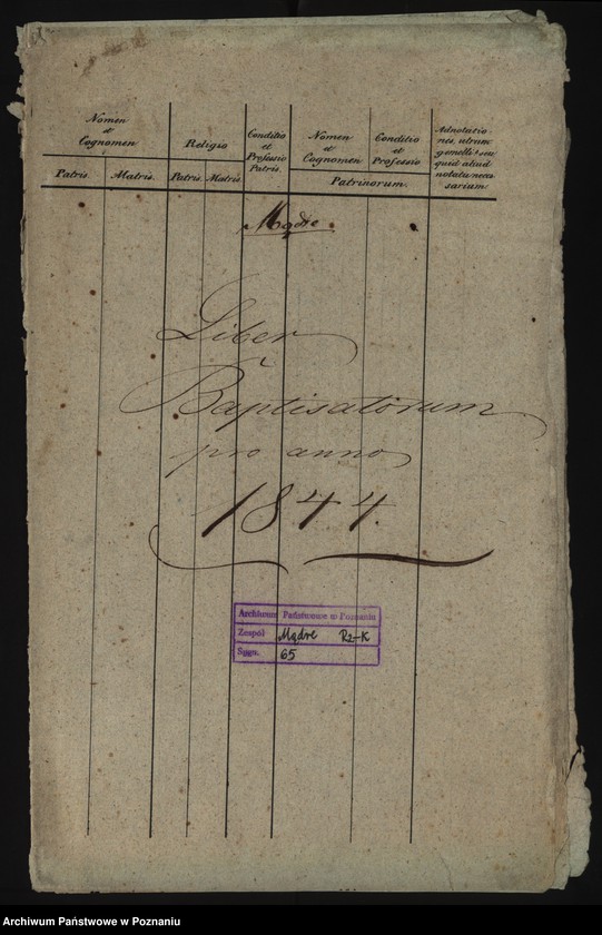 image.from.unit.number "Liber baptisatorum"