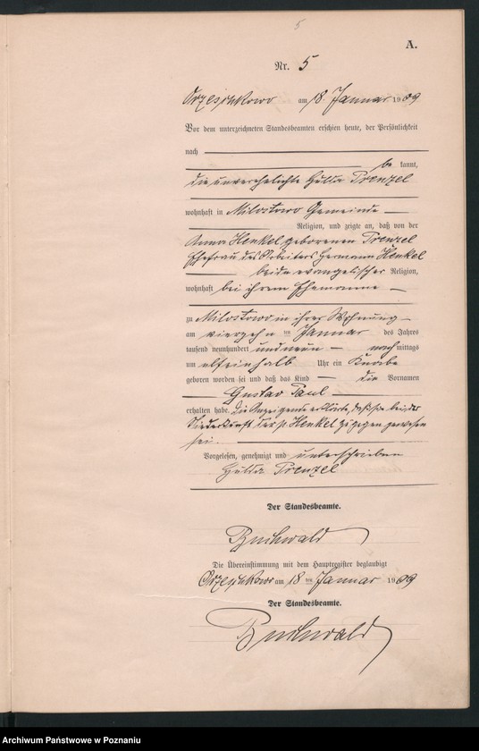 Obraz 8 z jednostki "Geburts-Neben-Register"