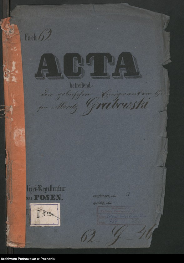 Obraz 2 z jednostki "A. betr. Grafen Moritz Grabowski"