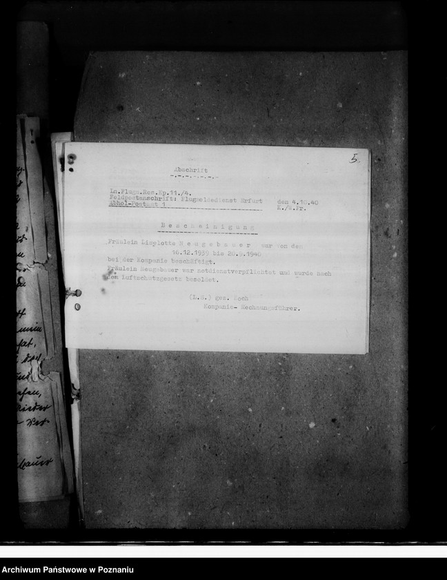 Obraz 10 z jednostki "Bewerbungen um Anstellung"