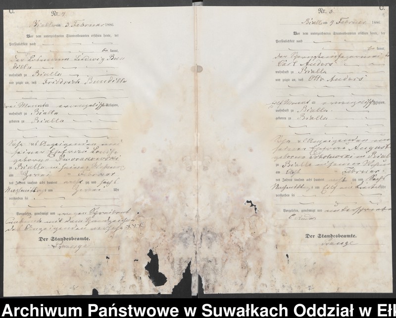 image.from.unit.number "Sterbe-Haupt-Register des Königlichen Preussischen Standes-Amtes Bialla Kreis Johannisburg"