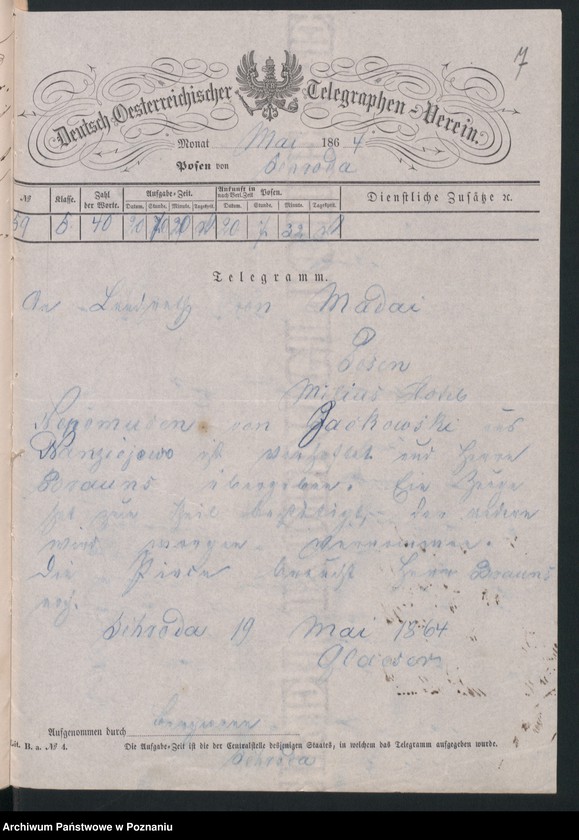 Obraz 10 z jednostki "Nepomucen von Jackowski aus Nadziejewo, Kreis Schroda /Środa/."