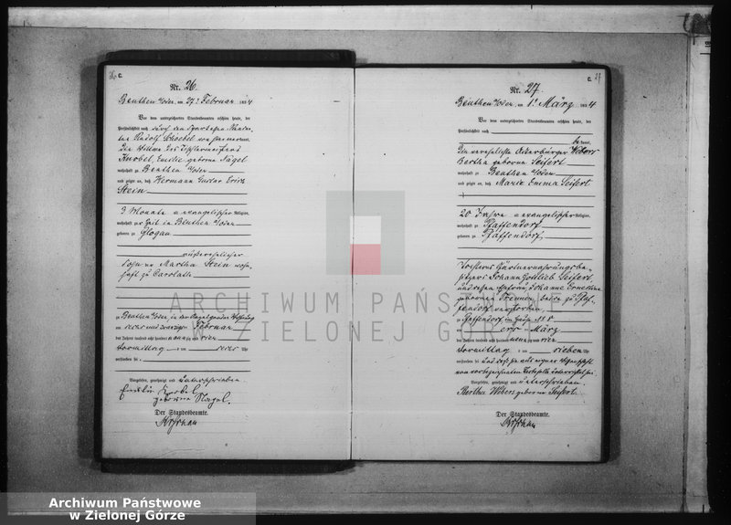 Obraz 18 z jednostki "[Księga aktów zgonów rok 1894 od nr 1 do nr 124]"