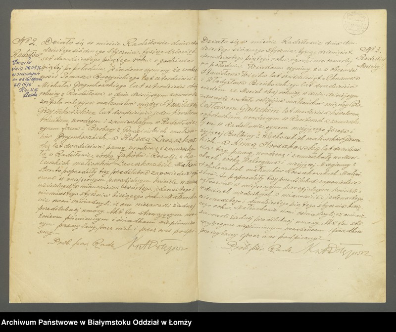 Obraz z jednostki "Ksiega małżeństw"