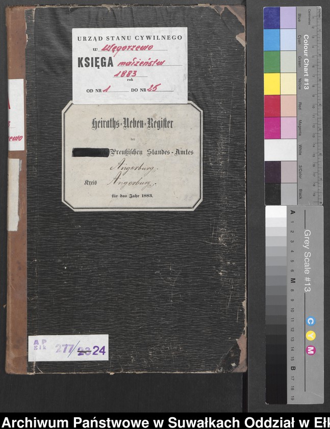 image.from.unit.number "Heiraths-Neben-Register des Preussischen Standes-Amtes Angerburg Kreis Angerburg"