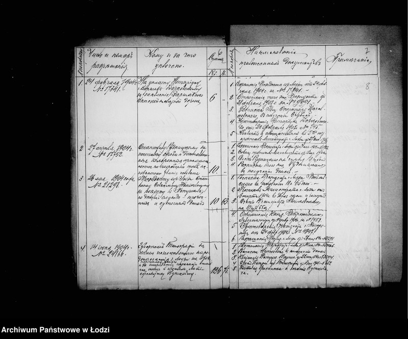 Obraz 10 z jednostki "O raschodach iz ekstraordinarnych summ za 1904 god"