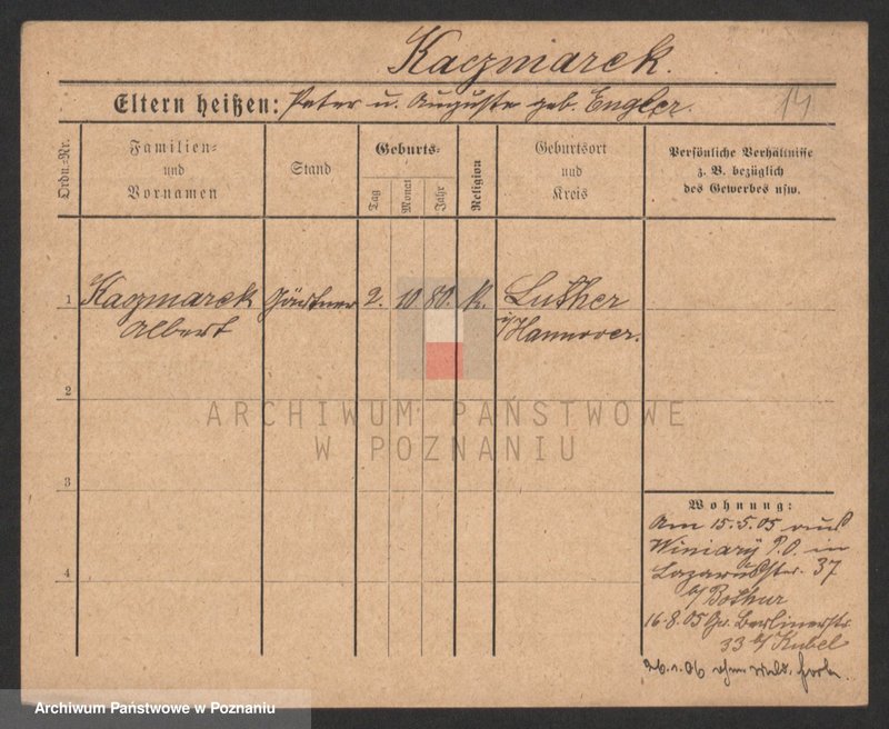 Obraz 14 z jednostki "Kaczmarek A-H (samotni mężczyźni)"