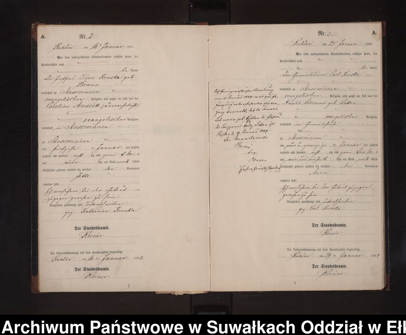 image.from.unit.number "Geburts-Neben-Register des Preussischen Standes-Amtes Stasswinnen Kreis Loetzen"