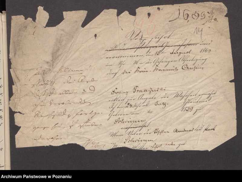 Obraz 18 z jednostki "A. betr. die Zuzüge zu den Insurgenten nach Polen vom Auslande /Deutsche, Franzosen, Italiener, Engländer, Dänen…/"