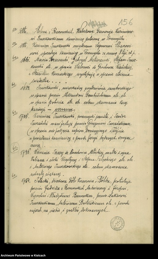 Obraz 159 z kolekcji "Kronika rodzinna Truszkowskich i Czajkowskich, 1899-1899"
