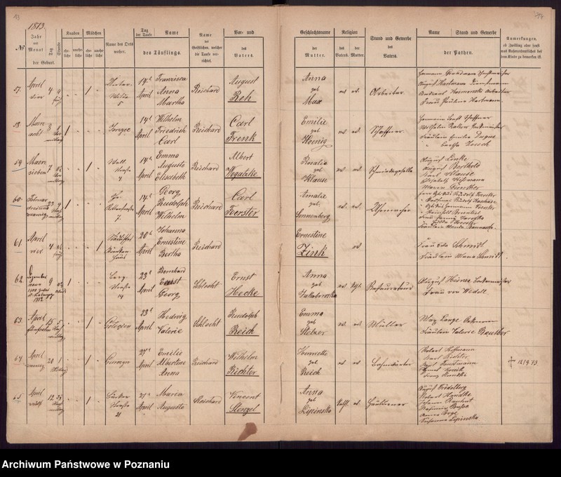 Obraz 9 z jednostki "[Akta urodzeń i chrztów, zgonów, ślubów]"