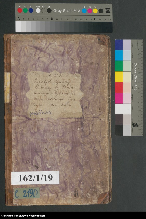 image.from.unit.number "Akta zeszłych gminy puńskiey od pierwszego stycznia do dnia ostatniego grudnia 1814 roku."