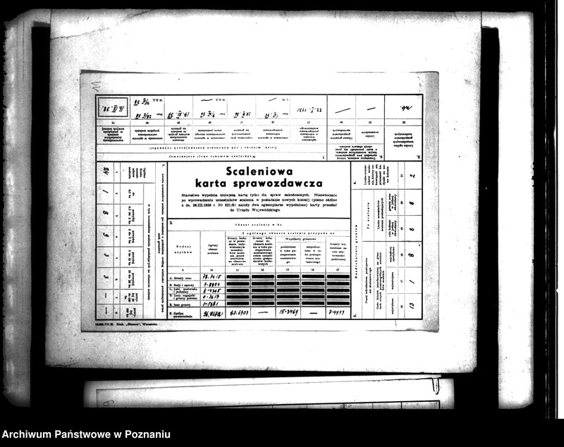 Obraz 15 z jednostki "/Scaleniowe/ karty sprawozdawcze i terenu powiatu kaliskiego"