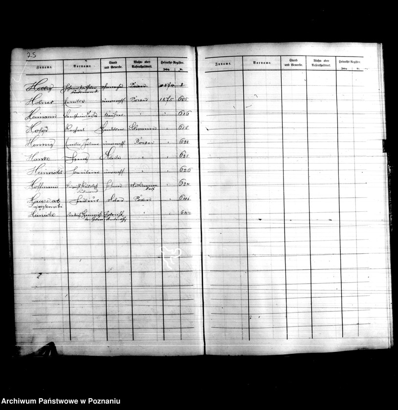 Obraz 18 z jednostki "Skorowidz nazwisk-akty małżeństw"