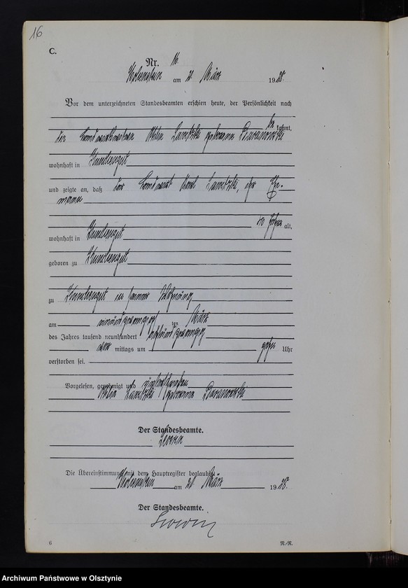 image.from.unit.number "Sterbe-Neben-Register Nr 1 - 85"