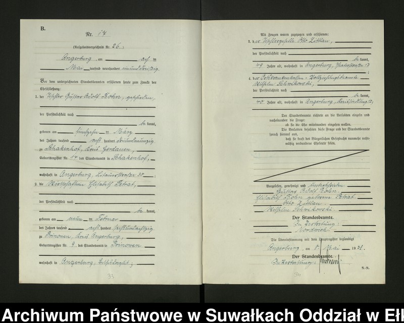 image.from.unit.number "[Heirats - Register (Neben - Register) Standesamt Angerburg einschl. der Bezirke, Gr. Strengeln, Prinowen und Kehlen Kreis Angerburg]"