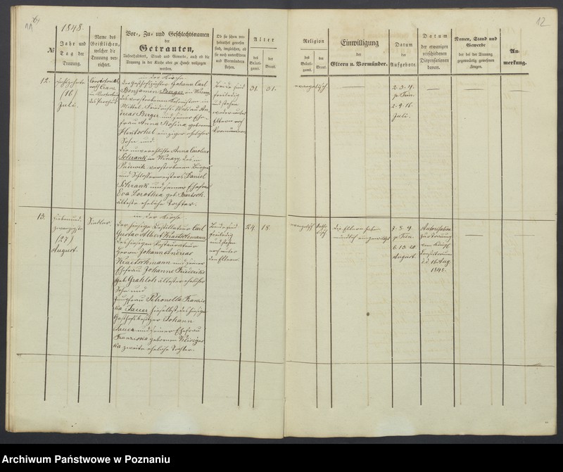 Obraz 9 z jednostki "Duplikat des Trauregisters"